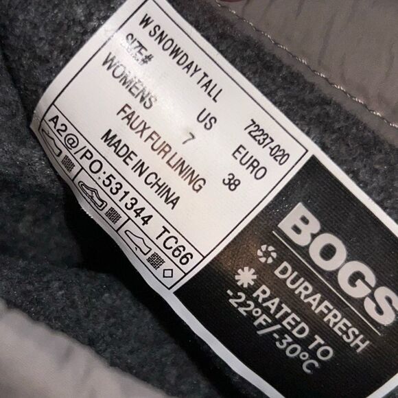 BOGS Womens Snowday Tall Waterproof Insulated Winter Snow Boot Size 7 - Picture 7 of 8